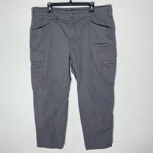 Noble Outfitters Full Flex Grey Rip Stop Straight Leg Cargo Pants 40
